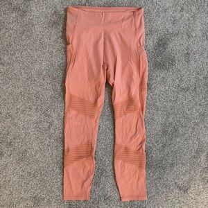 Fabletics Motion365 Moto Anywhere Women’s Size 28 x 24 Orange Leggings